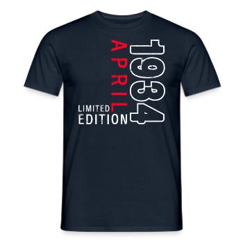 90e anniversaire cadeau mari avril Vintage 1934 - T-shirt homme - marine - Devant - AI Model Male 178 light (178cm)