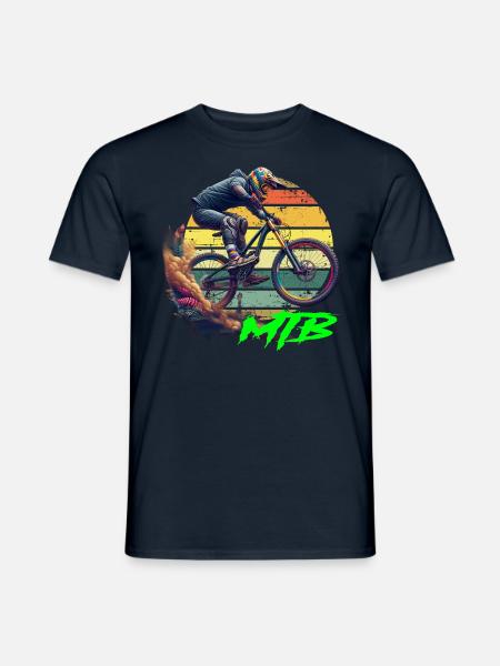 MTB Bike - Men's T-Shirt - navy