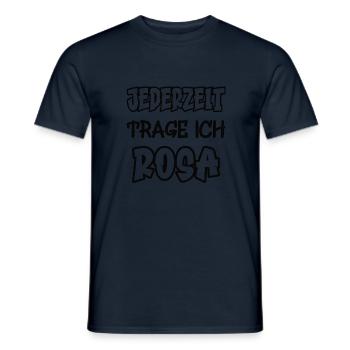 Anytime I wear pink saying color pink - Men's T-Shirt - navy - Front - AI Model Male 178 light (178cm)