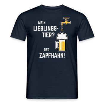 XLieblingstier (Dreifarbig) - Männer T-Shirt - Navy - Vorne - AI Model Male 178 light (178cm)