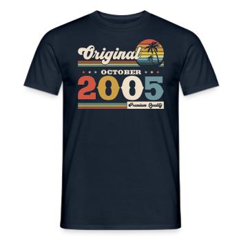 20th Birthday Legend October 2005 Volume 05 - Men's T-Shirt - navy - Front - AI Model Male 178 light (178cm)