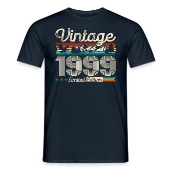25ème Anniversaire Légende Millésime 1999 Cru 99 - T-shirt homme - marine - Devant - AI Model Male 178 light (178cm)