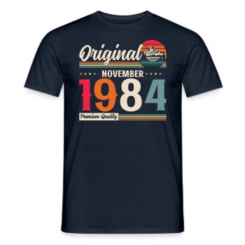 40e anniversaire Légende Novembre 1984 Volume 84 - T-shirt homme - marine - Devant - AI Model Male 178 light (178cm)