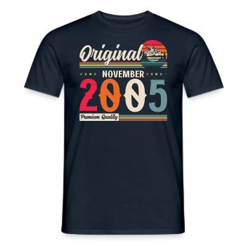 20th Birthday Legend November 2005 Volume 05 - Men's T-Shirt - navy - Front - AI Model Male 178 light (178cm)