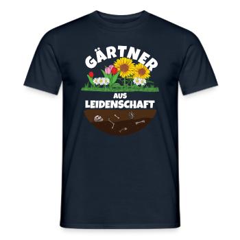 Gärtner - Männer T-Shirt - Navy - Vorne - AI Model Male 178 light (178cm)