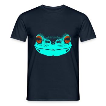 Frog / face / colored - Men's T-Shirt - navy - Front - AI Model Male 178 light (178cm)