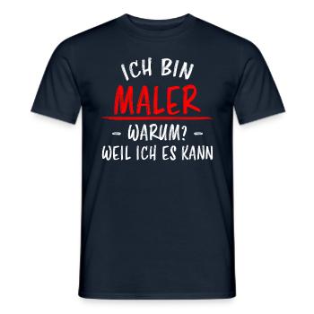 Maler Lustiger Spruch Meister Lackierer Geschenk - Männer T-Shirt - Navy - Vorne - AI Model Male 178 light (178cm)