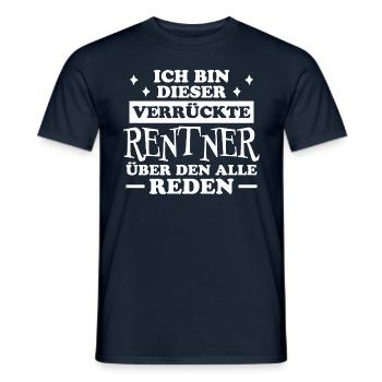 Rentner Lustiger Spruch Rente Ruhestand Geschenk - Männer T-Shirt - Navy - Vorne - AI Model Male 178 light (178cm)