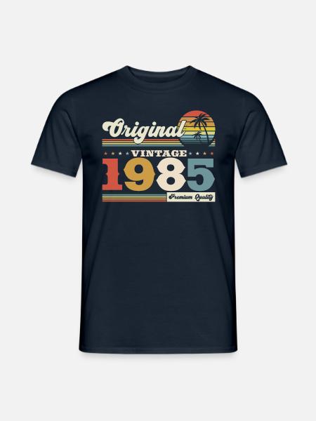 Originele 1985 Vintage 1985 verjaardag 1985 - Heren T-shirt - navy