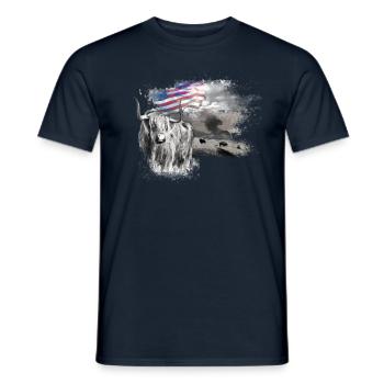 kl_linedance24a - Männer T-Shirt - Navy - Vorne - AI Model Male 178 light (178cm)