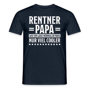 Rentner Lustiger Spruch Rente Ruhestand Geschenk - Männer T-Shirt - Navy - Vorne - AI Model Male 178 light (178cm)