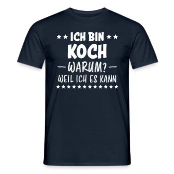 Koch Lustig Spruch Beruf Gastronomie Koch Geschenk - Männer T-Shirt - Navy - Vorne - AI Model Male 178 light (178cm)