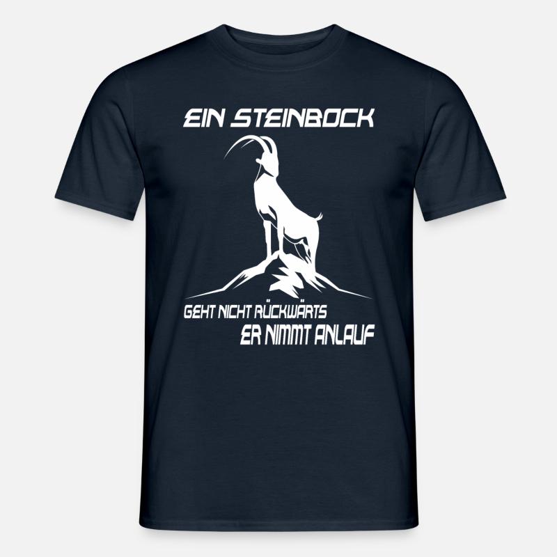 Sternzeichen Steinbock Dezember bis Januar - Männer T-Shirt - Navy