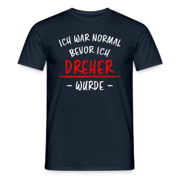 Dreher Lustiger Spruch Job Drehmaschinen Geschenk - Männer T-Shirt - Navy - Vorne - AI Model Male 178 light (178cm)