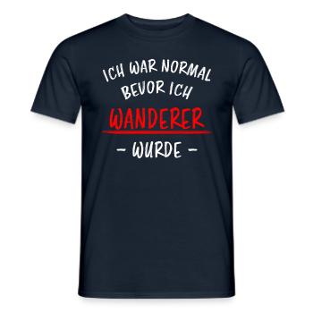 Wanderer Outdoor Lustiger Spruch Wandern Geschenk - Männer T-Shirt - Navy - Vorne - AI Model Male 178 light (178cm)
