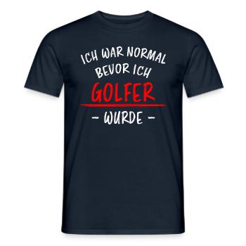 Golfer Hobby Golf Lustiger Spruch Spieler Geschenk - Männer T-Shirt - Navy - Vorne - AI Model Male 178 light (178cm)