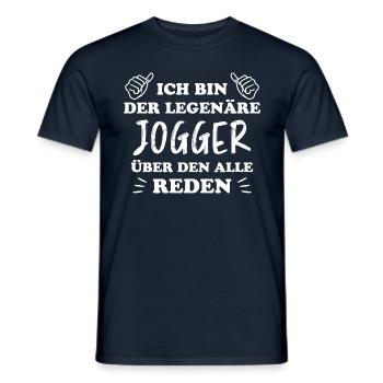 Jogger Laufen Lustiger Spruch Joggen Geschenk - Männer T-Shirt - Navy - Vorne - AI Model Male 178 light (178cm)