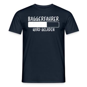 Baggerfahrer Spruch Lustiges Baggerfahrer Geschenk - Männer T-Shirt - Navy - Vorne - AI Model Male 178 light (178cm)