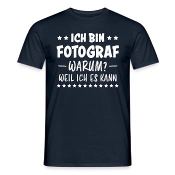 Fotograf Lustiger Spruch Beruf Fotografen Geschenk - Männer T-Shirt - Navy - Vorne - AI Model Male 178 light (178cm)