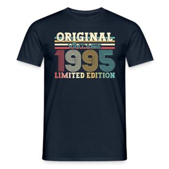 30ème Anniversaire Original 1995 Millésime 1995 - T-shirt homme - marine - Devant - AI Model Male 178 light (178cm)