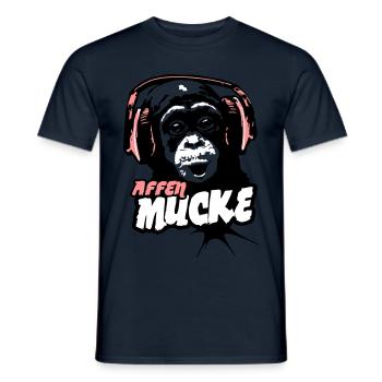 Affen-Mucke - Männer T-Shirt - Navy - Vorne - AI Model Male 178 light (178cm)