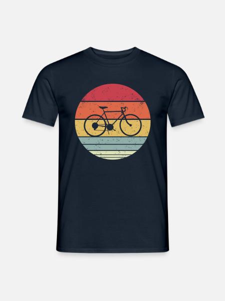 Vintage Fahrrad Design Fahrradfahrer Geschenkidee - Männer T-Shirt - Navy