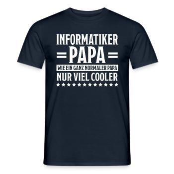 Informatiker Lustig Spruch Programmierer Geschenk - Männer T-Shirt - Navy - Vorne - AI Model Male 178 light (178cm)