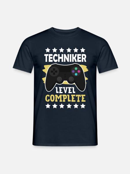 Techniker Level Complete Techniker - Männer T-Shirt - Navy