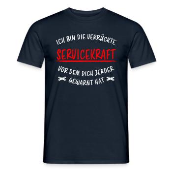 Servicekraft Dienstleistung Lustig Spruch Geschenk - Männer T-Shirt - Navy - Vorne - AI Model Male 178 light (178cm)