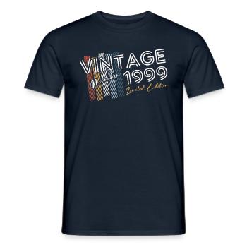 25th Birthday Original November 1999 Volume 99 - Men's T-Shirt - navy - Front - AI Model Male 178 light (178cm)
