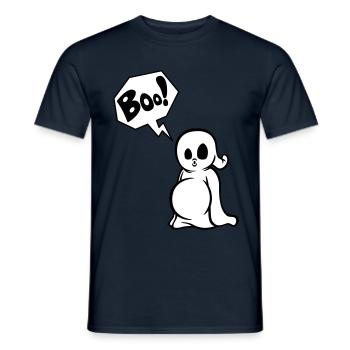 Spooky Boo! - T-shirt homme - marine - Devant - AI Model Male 178 light (178cm)