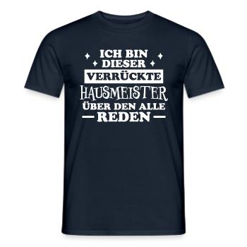 Hausmeister Lustiger Spruch Hausverwalter Geschenk - Männer T-Shirt - Navy - Vorne - AI Model Male 178 light (178cm)
