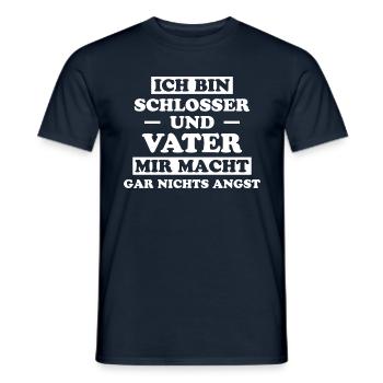 Schlosser Beruf Lustiger Spruch Schlosser Geschenk - Männer T-Shirt - Navy - Vorne - AI Model Male 178 light (178cm)