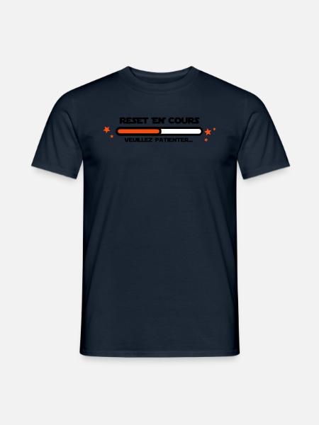 RESET en cours - T-shirt homme - marine
