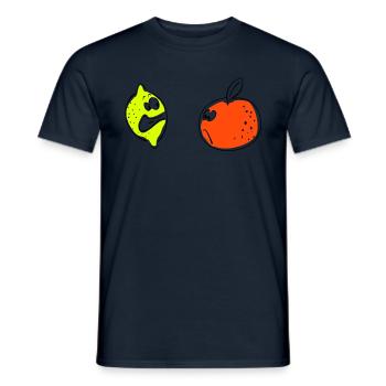 citron orange - T-shirt homme - marine - Devant - AI Model Male 178 light (178cm)