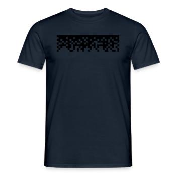 Pixel - Men's T-Shirt - navy - Front - AI Model Male 178 light (178cm)