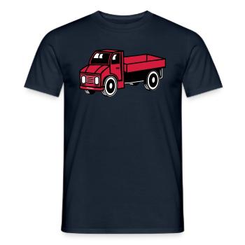 Auto Spielzeug Laster Kipper Truck Lastwagen Fahrz - Männer T-Shirt - Navy - Vorne - AI Model Male 178 light (178cm)