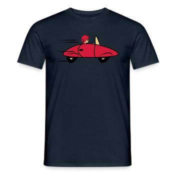 Auto Sportwagen schnell Frau Wagen - Männer T-Shirt - Navy - Vorne - AI Model Male 178 light (178cm)