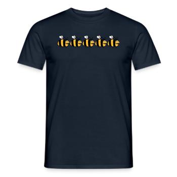Abeilles fat drôles - T-shirt homme - marine - Devant - AI Model Male 178 light (178cm)