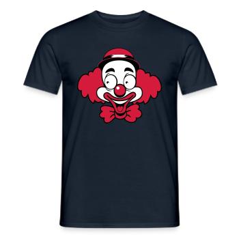 Clown laugh funny funny cute Hat - Men's T-Shirt - navy - Front - AI Model Male 178 light (178cm)