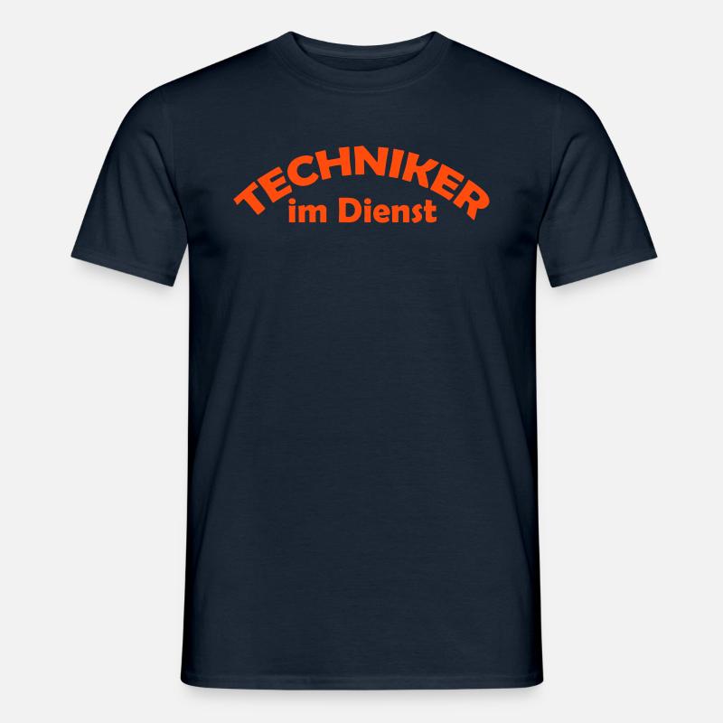 techniker im dienst - Männer T-Shirt - Navy