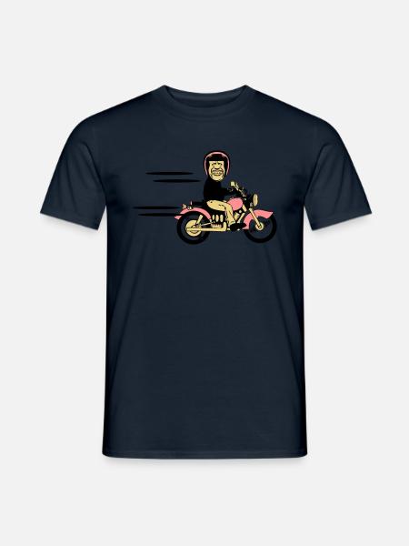 motorrad witzig - Männer T-Shirt - Navy