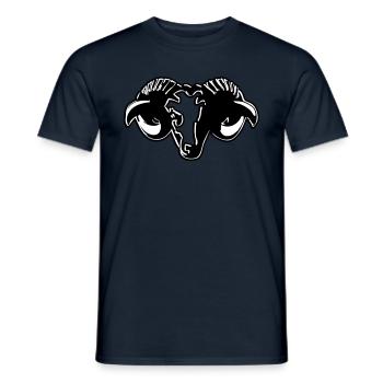 Widder horoskop stilisiert aries - Männer T-Shirt - Navy - Vorne - AI Model Male 178 light (178cm)