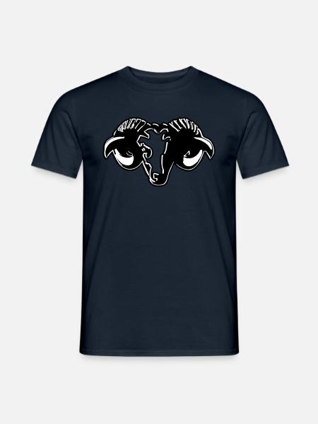RAM , chèvre , Buck, zodiaque , signes du zodiaque - Men's T-Shirt - navy