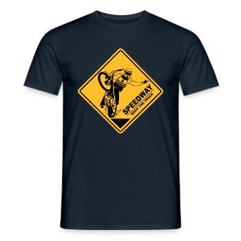 Speedway - T-shirt homme - marine - Devant - AI Model Male 178 light (178cm)