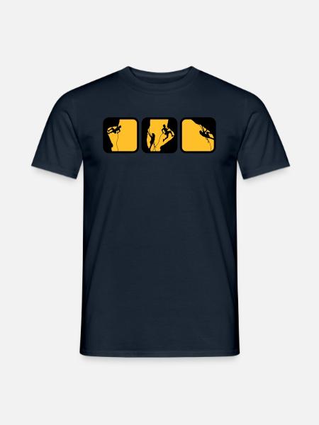 escalade des boîtes de logos d'homme le soir 3 - T-shirt homme - marine