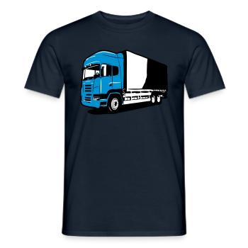 Camion camion normale - T-shirt uomo - navy - Fronte - AI Model Male 178 light (178cm)