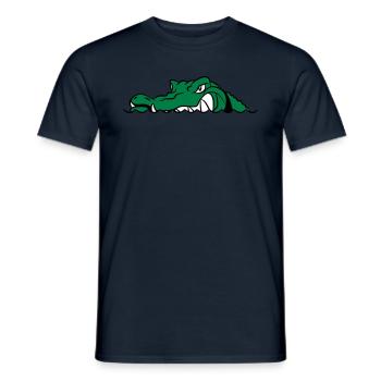Crocodile drôle fun lunettes de soleil de mariage - T-shirt homme - marine - Devant - AI Model Male 178 light (178cm)