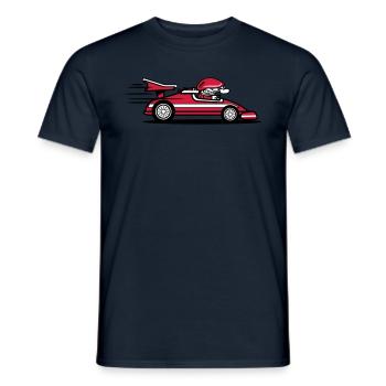 voiture de course drôle - T-shirt homme - marine - Devant - AI Model Male 178 light (178cm)