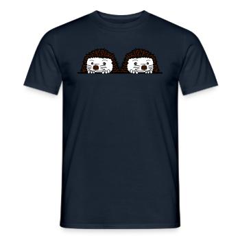 frères cachent équipe 2 copains bébé bande dessiné - T-shirt homme - marine - Devant - AI Model Male 178 light (178cm)